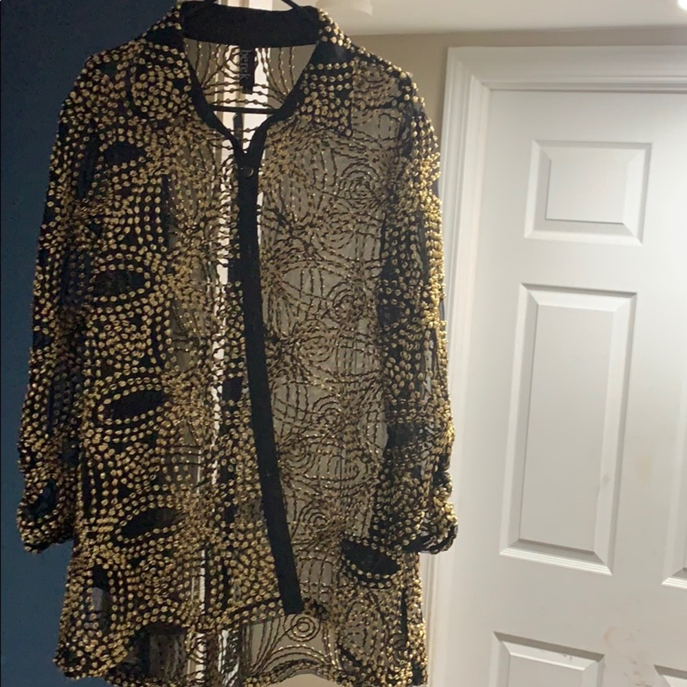 Blazer black and gold